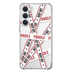 에센스웨어 경고사인 에어쿠션 젤리 휴대폰 케이스