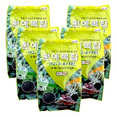 원예복합 유황 + 부식산 + 유기물 12-3-4+TE 식물영양제, 5개, 2kg