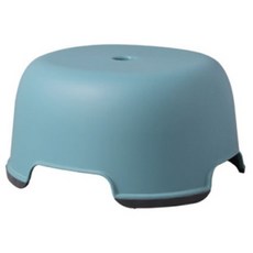 더자카 라운드 사각 넓은 미끄럼 방지 욕실의자, 블루