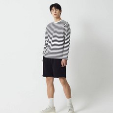 JAJU 男士重磅長袖棉質T恤