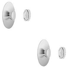 THE ZAKKA 不鏽鋼磁吸式肥皂架, 銀色, 2個