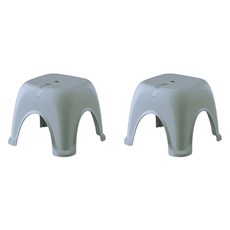 데이소이 삼색 스툴 욕실 의자 2p, 01 그레이