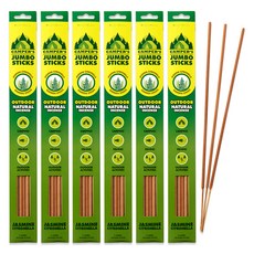 CAMPER'S Jumbo棒狀露營用大型薰香 48.5cm 5入 x 6個, 茉莉香茅