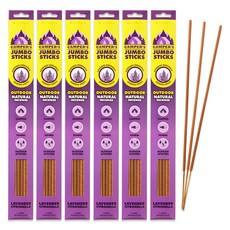 캠퍼스 점보 스틱 캠핑용 대형 인센스 48.5cm 5p x 6개, 라벤더 시트로넬라