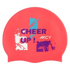 아크시 성인용 실리콘 수영모자 AKCS-0, 치얼업, 1개