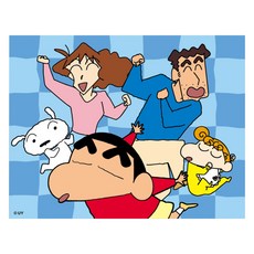 iLovePainting 蠟筆小新著色畫相框DIY組, 1組, 小新一家跳舞款