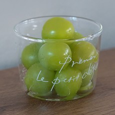 Syracuse CHINA La Céramique Claire 字母玻璃優格碗 220ml, 白色, 1個