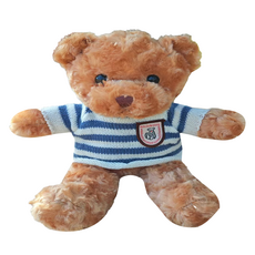 비투윈 클라레인 귀여운 예쁜 인형, 블루 스트라이프 곰 S, 1개, 28cm