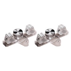 摩納哥橄欖 旋轉式雙重吸附雙掛拖把架, 2個, 透明