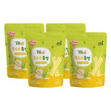 韓國 Kkakka Pro M 嬰幼兒玉米長條餅, 4個, 30g