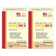 Raphael NK 2蜂膠&維他命B1&B2&鋅錠 111g, 2個, 60顆