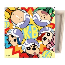 iLovePainting 蠟筆小新鑽石貼畫相框DIY組, 小新和春日部防衛隊款, 1組