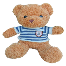 비투윈 클라레인 귀여운 예쁜 인형, 블루 스트라이프 곰 L, 1개, 40cm