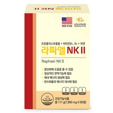 Raphael NK 2蜂膠&維他命B1&B2&鋅錠 111g, 1個, 60顆