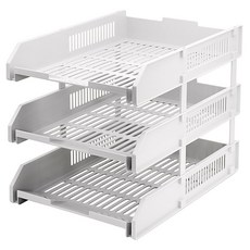 kapamax 文件架 253 x 334 x 282 mm + 連接銷套組, 象牙白, 3層