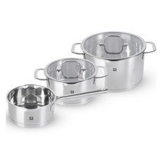 ZWILLING 雙人 Truffle flow不鏽鋼鍋具組 3個, 1組, 單色, 烤鍋 3.5L + 烹飪鍋 6L + 燉鍋 1.5L