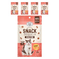 캣퓨어 고양이 딜리셔스 스낵, 5개, 60g, 헤어볼 컨트롤