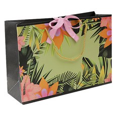 Marketpio 花朵緞帶購物袋 款式1 L, 1入, 10個