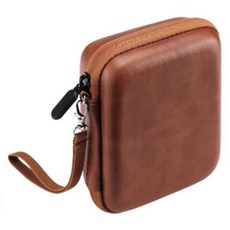 Toppia 皮革半網狀匹克收納盒 栗色, 1個