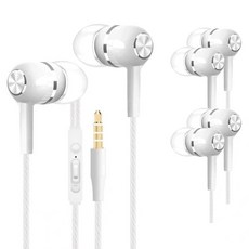 Toppia 簡潔有線耳機 3入組, 單一商品, 白色 升級版