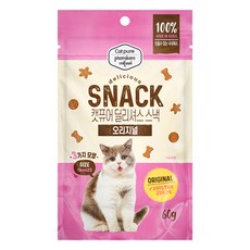 캣퓨어 고양이 딜리셔스 스낵, 60g, 1개, 오리지널