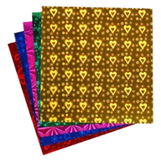 Misoroun 全息活動摺紙 混色 10 x 10 cm 100張組, 1套, 5色