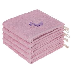 Moohan Towel 恐龍擦手巾 50g, 5個, 粉紅色