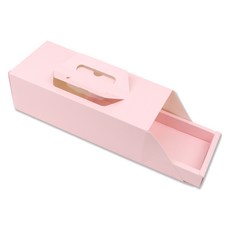 Inp YA 手提瑞士捲蛋糕盒 + 託盤組 27 x 12 x 9 cm, 粉紅色, 3套