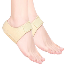後腳跟緩衝鞋墊 腳底墊 雙腳套組 米色, 1套