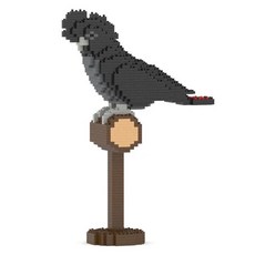 JEKCA 紅尾黑鳳頭鸚鵡積木, 1個, 混合顏色