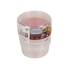 스완 다회용 원형 스크루 젓갈 용기 대 350ml 92mm, 1개, 5개입