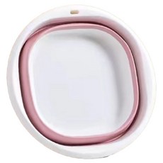 Wifined矽膠多功能壁掛折疊式臉盆 大型, 粉色, 1個