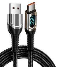 셀리빙 A타입-C타입 디스플레이 케이블 120W, 블랙, 1개, 1m