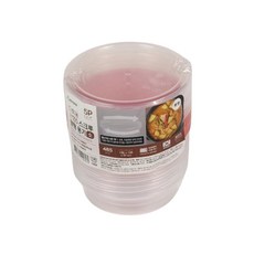 Swan 可重複使用圓形螺旋醃漬容器 小 80mm, 5入, 1個