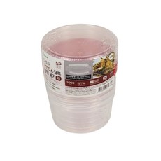 스완 다회용 원형 스크루 젓갈 용기 소 260ml 135mm, 1개, 5개입