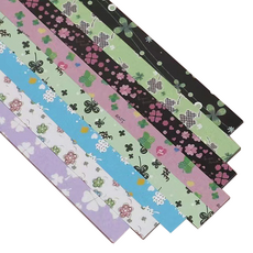 Misoroun 活動款 雙面星星摺紙 多用途紙 幸運草 540p 組合, 1套, 8色