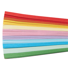 微笑滿滿 活動款 雙面星星摺紙 多功能紙 混色彩色 90張套組, 10色, 1套