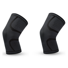 尼龍護膝, 黑色, 2個