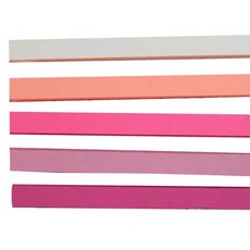 Misoroun 活動 雙面星星摺紙 多功能紙 少女粉 540p 套組, 1套, 5色