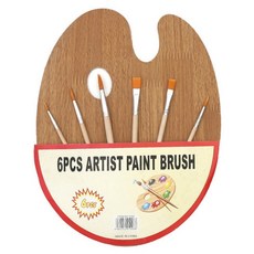 탑피아 심플 붓 6종 + 파레트 세트 TPYE2, 1세트