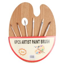 탑피아 심플 붓 6종 + 파레트 세트 TPYE1, 1세트