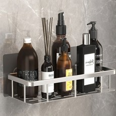 Apilco 浴室多用途一字型收納整理盒, 白色B, 1個