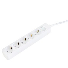 大山電子 一般省電型5孔16A延長線, 1.5m, 白色, 1個