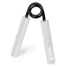 Dunfit 彩色金屬握力器, 銀色 1階段, 1個