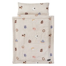 도노도노 유아용 모달 비스코스 사계절 양면 낮잠이불 세트, 도트 프렌즈