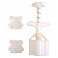 E Home Baking 請收下我的心 小熊月餅模具 2款, 1套, 混合色
