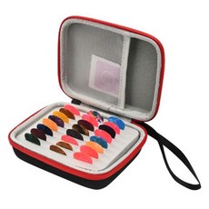 Toppia 黑紅半網狀匹克收納夾 + 24片匹克套組, 1套