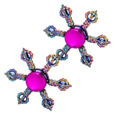 達可米 旋轉指尖陀螺 類型4, 2個, 混合顏色