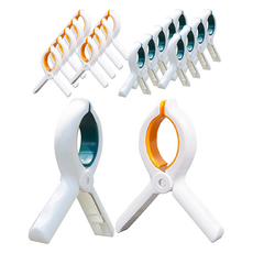 防滑多用途防風洗衣棉被夾 2種 x 10p 組, 1套, 混色