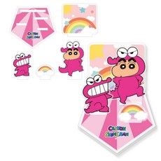 iLovePainting 蠟筆小新鑽石貼畫壓克力立牌DIY組, 1組, 鱷魚小新和鱷魚阿山款